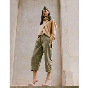 Carly Jean Los Angeles Classic High-Rise Wide Leg Pants 3X - Khaki‎ Green - NWT